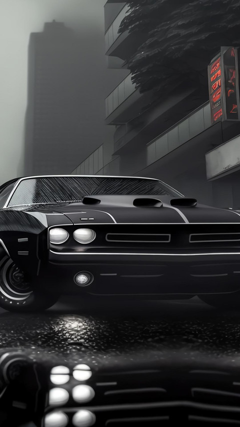 Black supercar screenshot