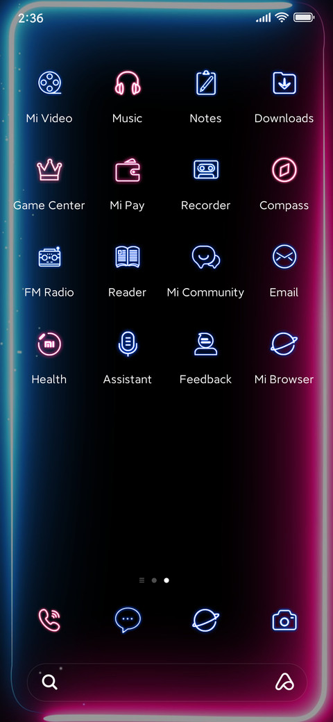 Broken screen screenshot