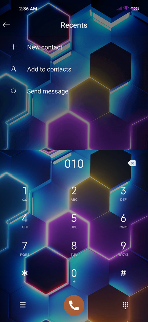 Neon space screenshot