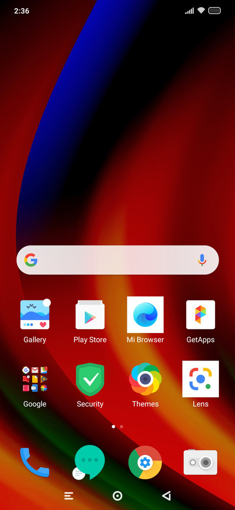Classic minimal screenshot