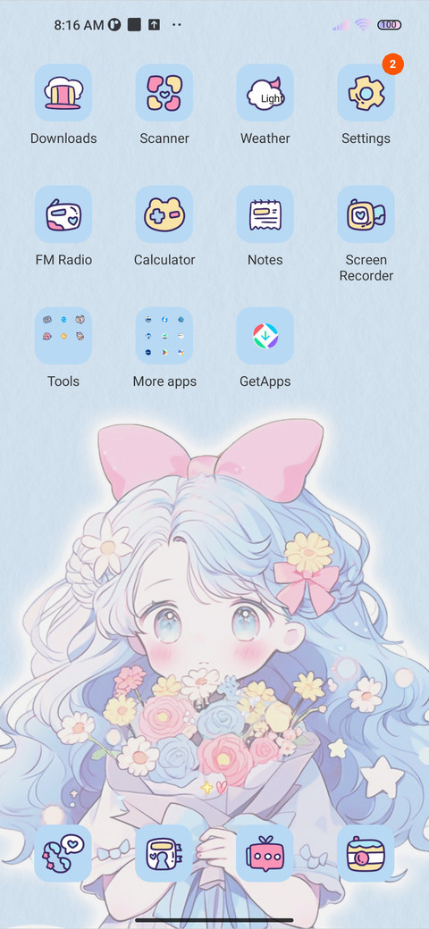 Blue girl screenshot