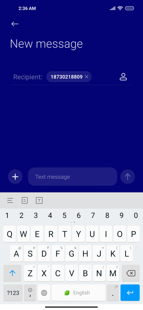 Klein blue morning screenshot