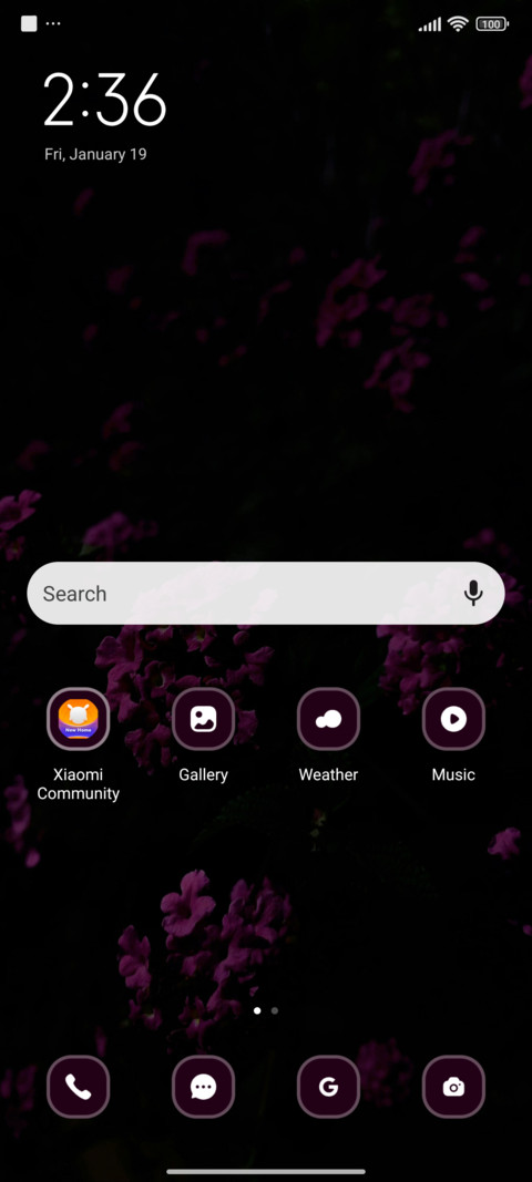 Petaled flower screenshot