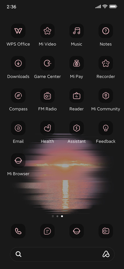 sunset reflect sea screenshot