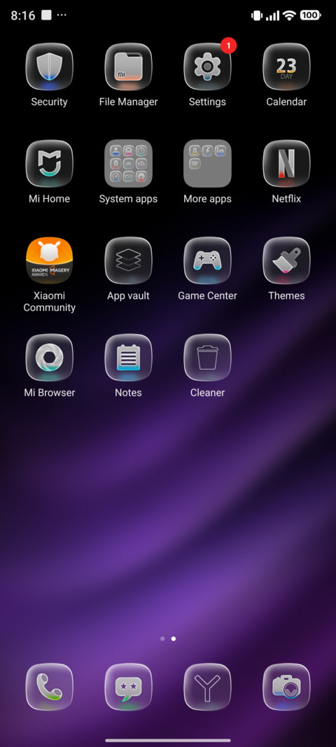 Calm screenshot