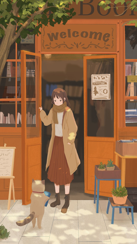 Waiting for you at the bookstore. screenshot
