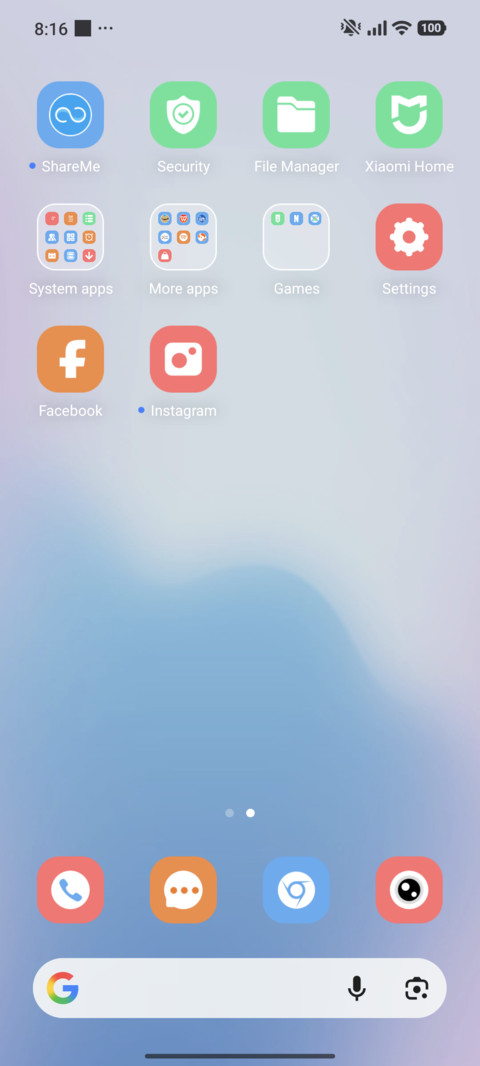 Misty Blue screenshot
