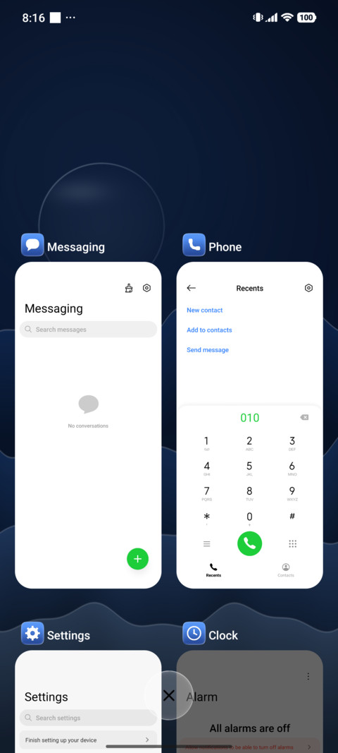 Blue Real Glass screenshot