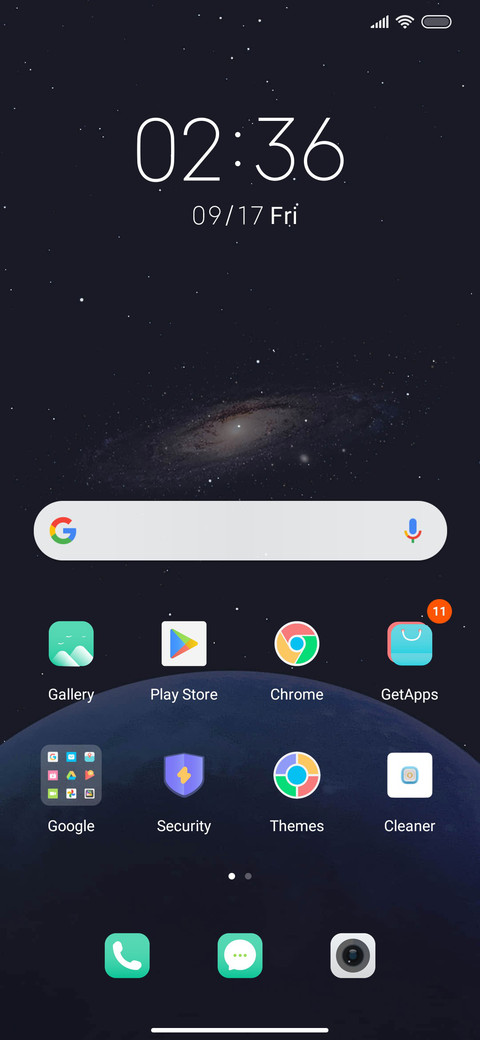 Planet component screenshot