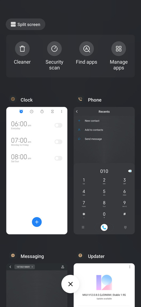 Business big dial screenshot