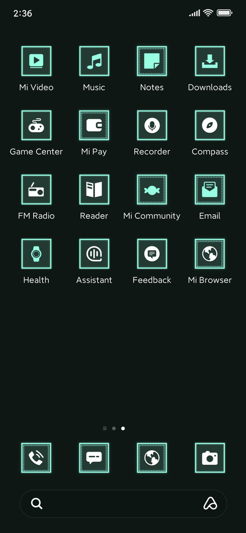 technology style screenshot