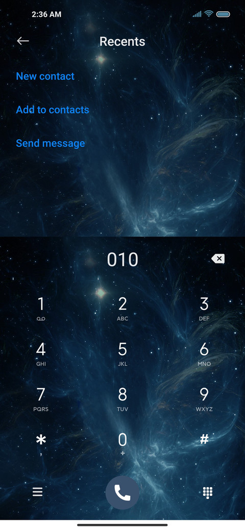 Cosmic space screenshot