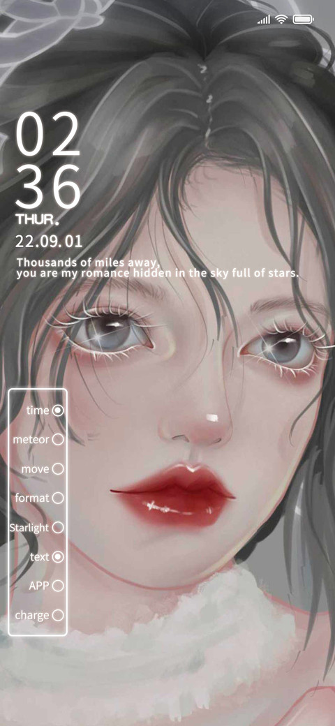 Romantic girl screenshot