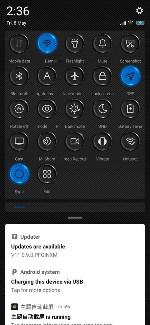 Grey and Blue screenshot