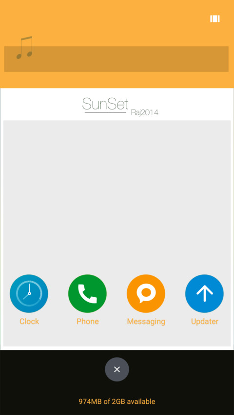 iOS Sunset screenshot