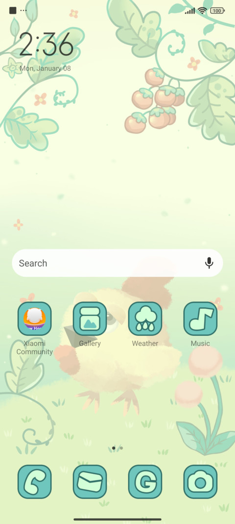 Cute chicken screenshot