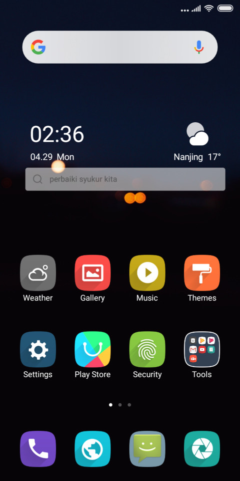 ios night screenshot