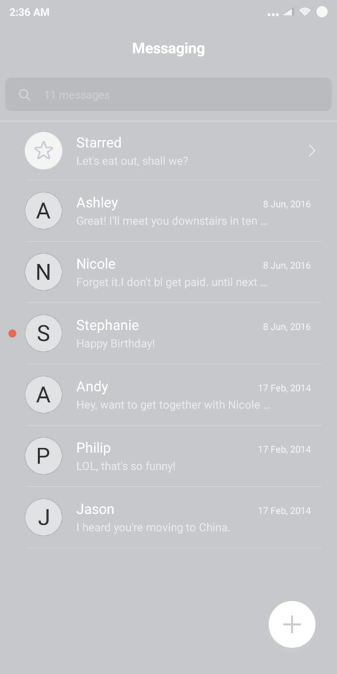 Nice UI10 screenshot