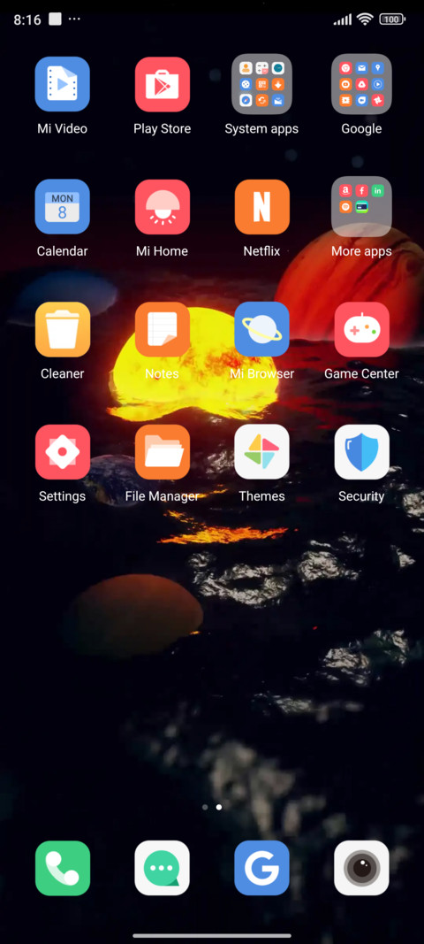 Submerged galaxy screenshot