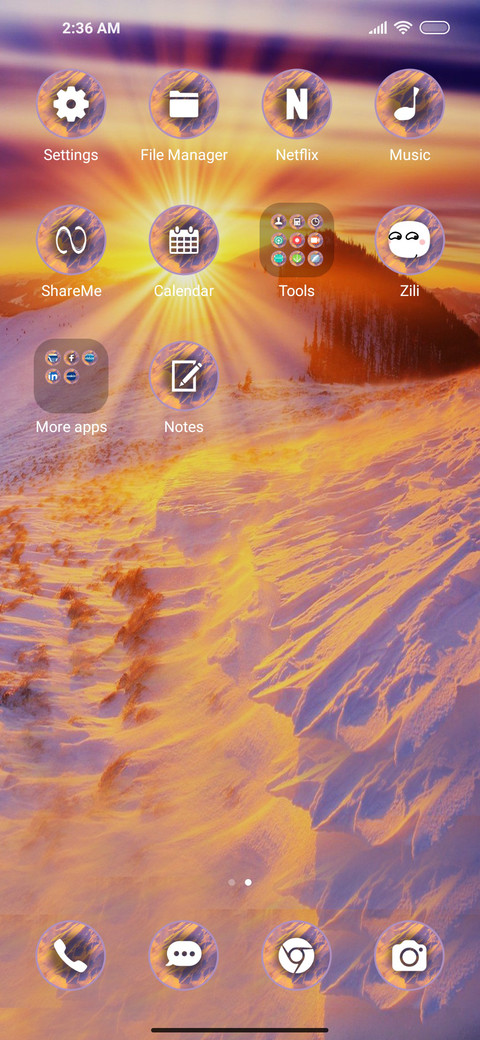 Sunrise cool screenshot