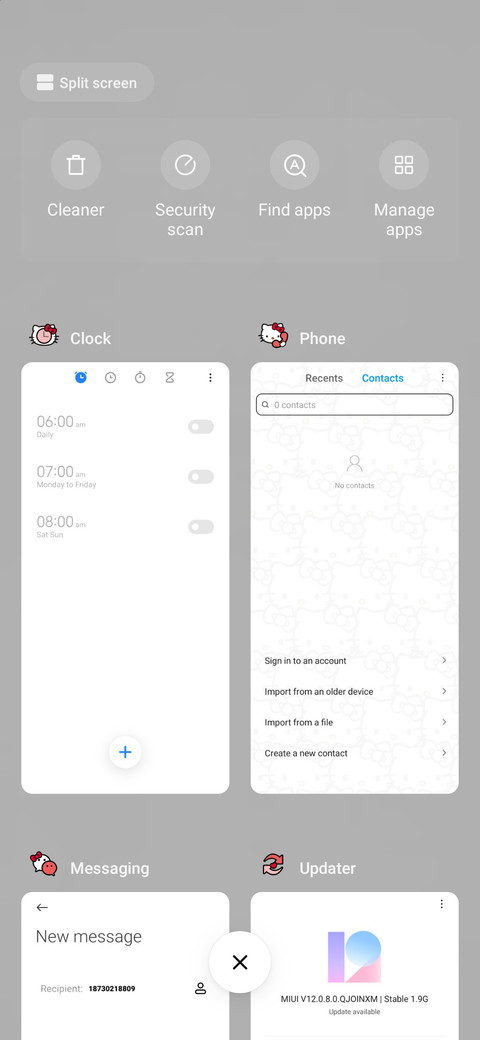 HelloKitty dynamic screenshot