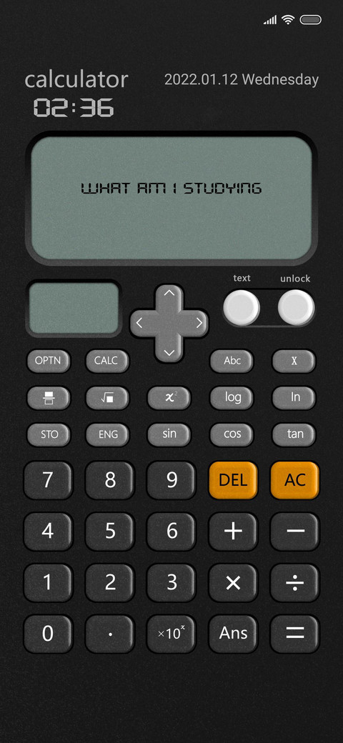 I'm a calculator screenshot