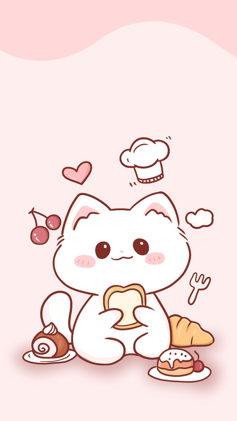 A cat that loves breakfast. screenshot