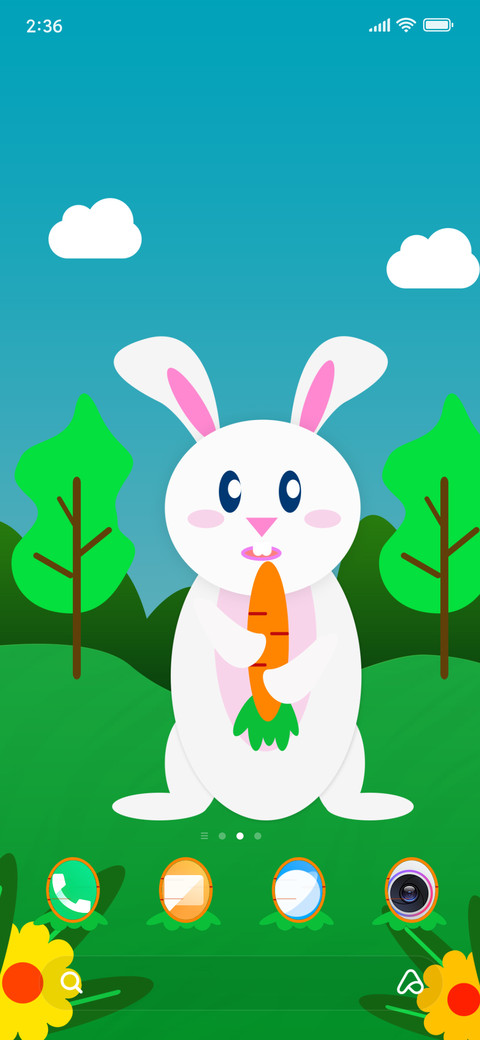 Wabbit green screenshot