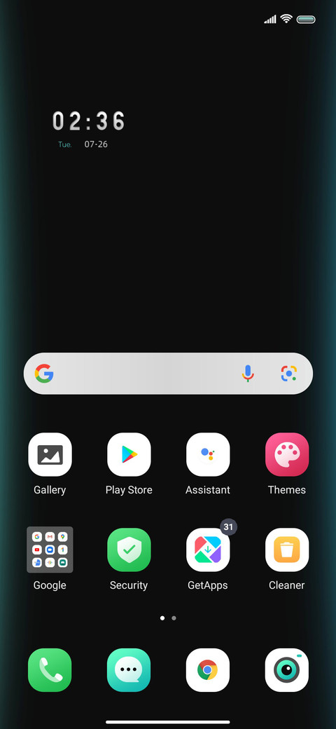 Dazzle dial screenshot