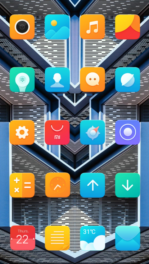 Rain falling screenshot