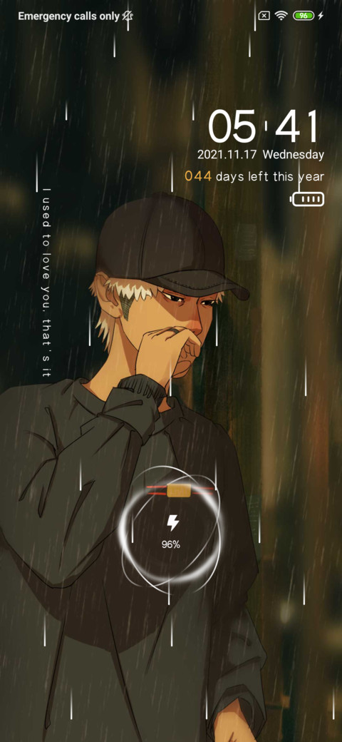Sad night rain screenshot