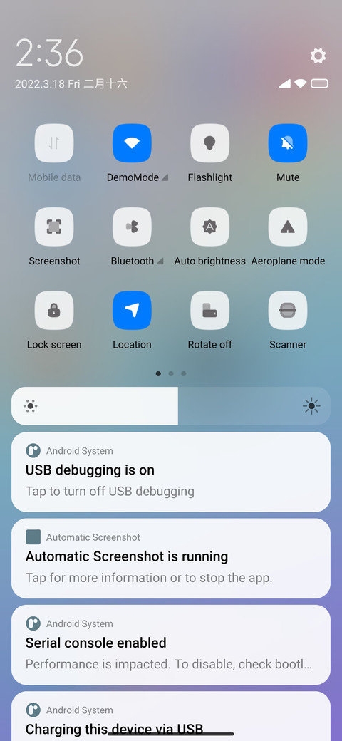Change screenshot