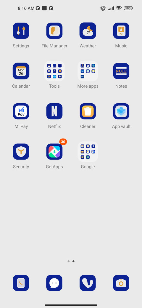 Blue white flower screenshot