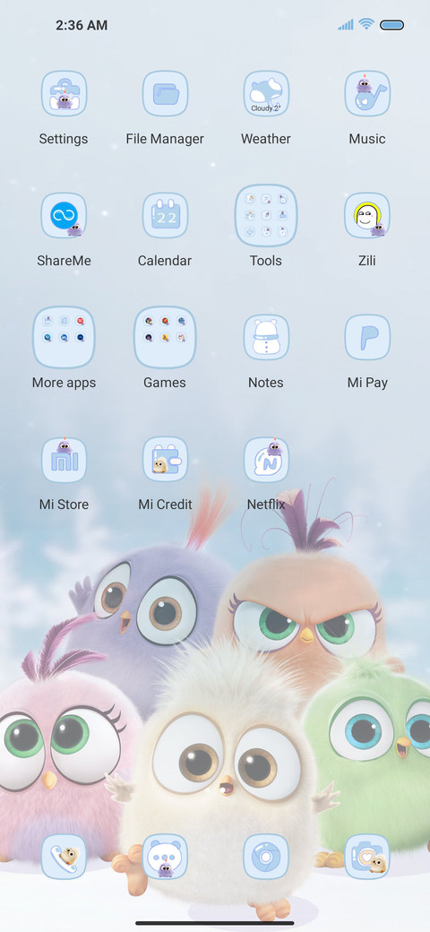 Angry bird cute screenshot