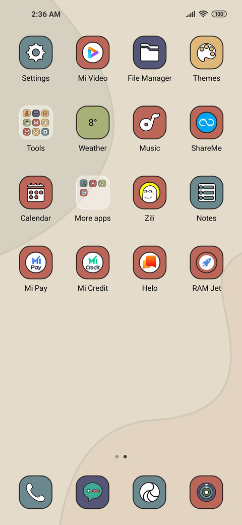 Vintage colors screenshot