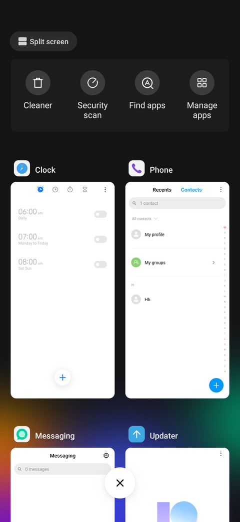 Colorful shapes screenshot