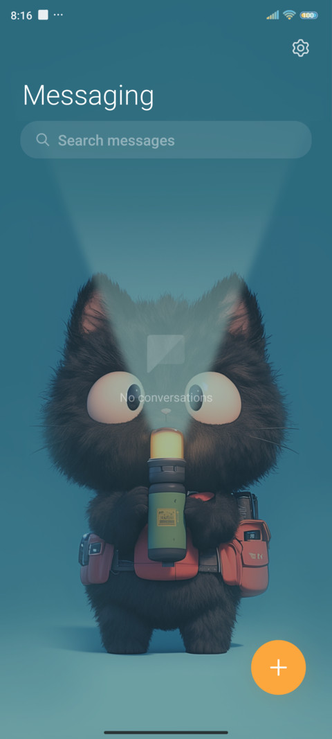 Kitten flashlight screenshot