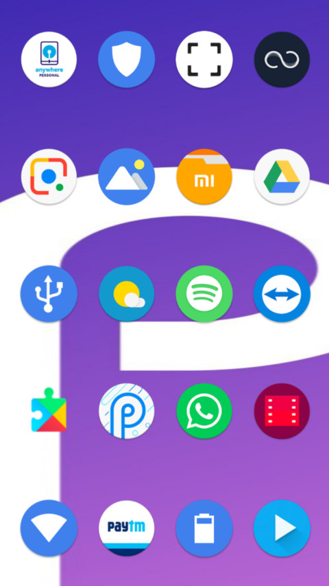 Stock Android Pie screenshot