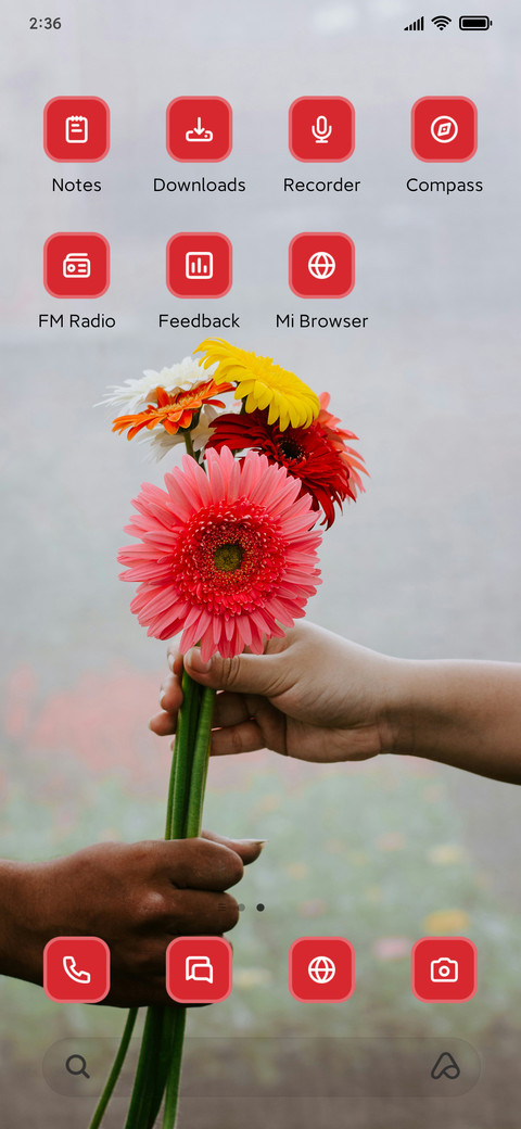 Floral screenshot