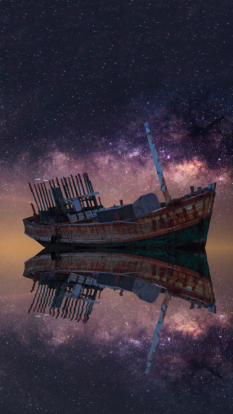 Starry night ship 96 screenshot
