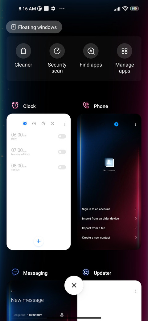 Broken screen screenshot