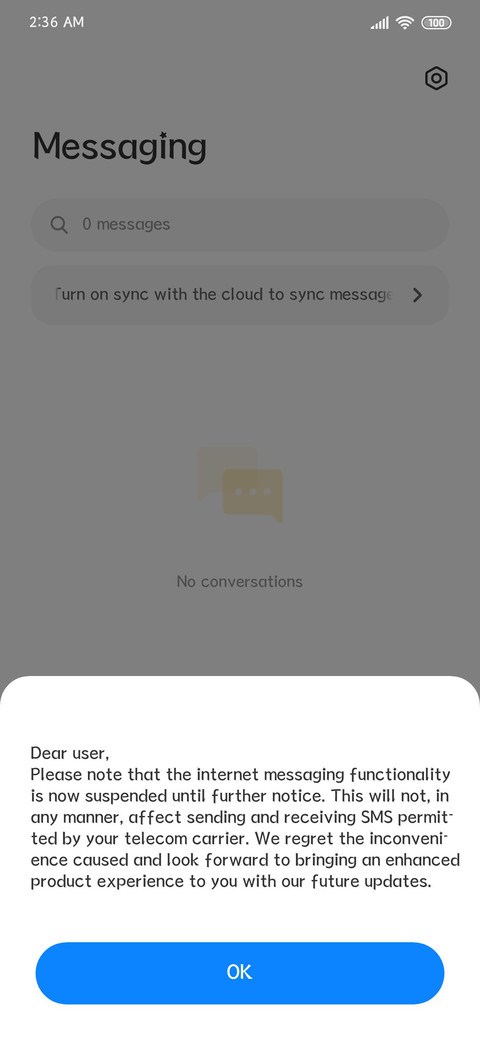 Only me screenshot