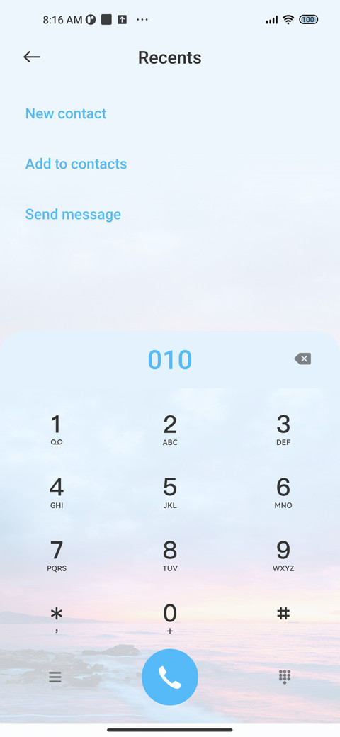 Pink blue coast screenshot