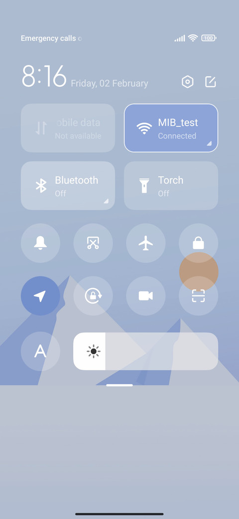 Winter snowfield screenshot