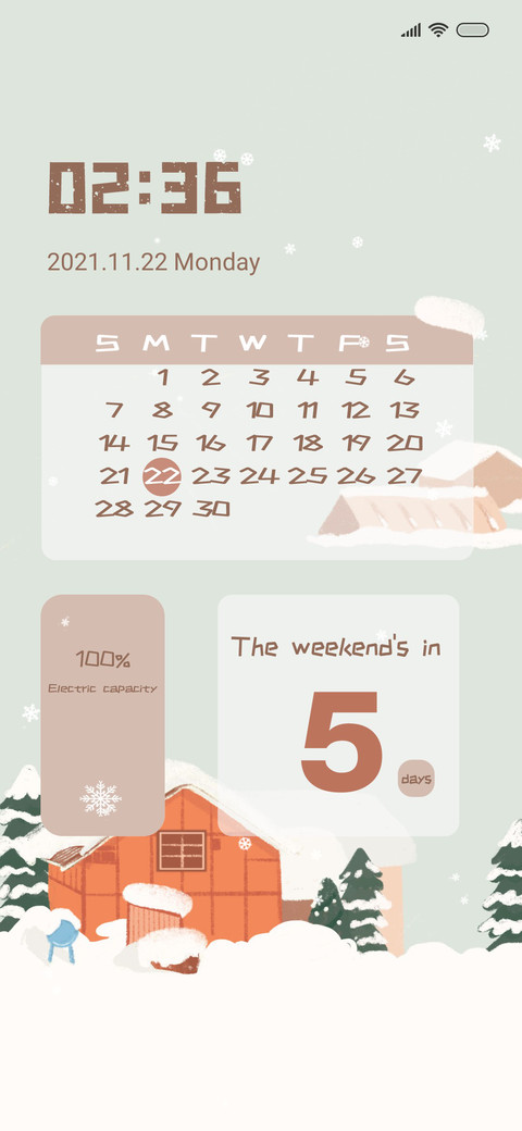 Winter snow screenshot
