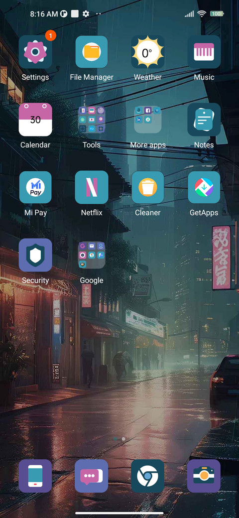 Rainy alley screenshot