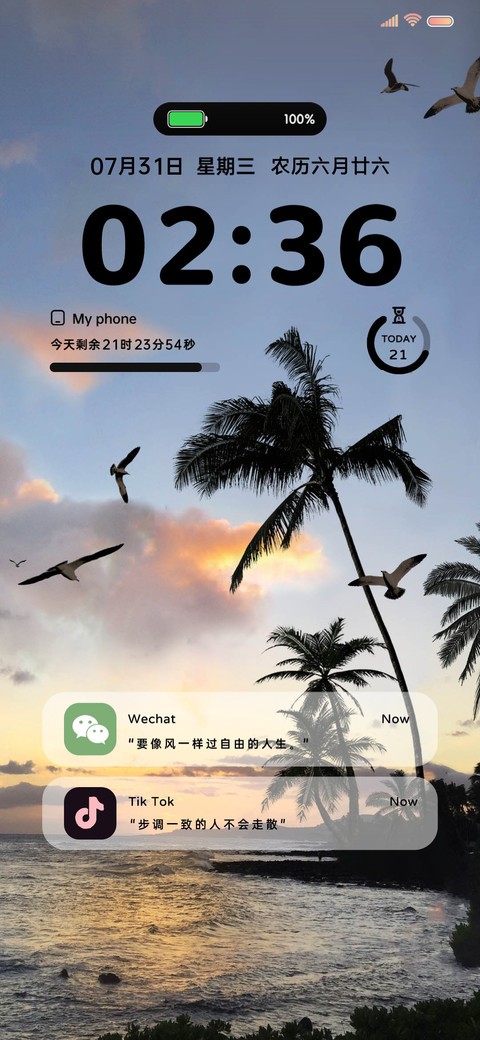 INS 落日椰林 screenshot