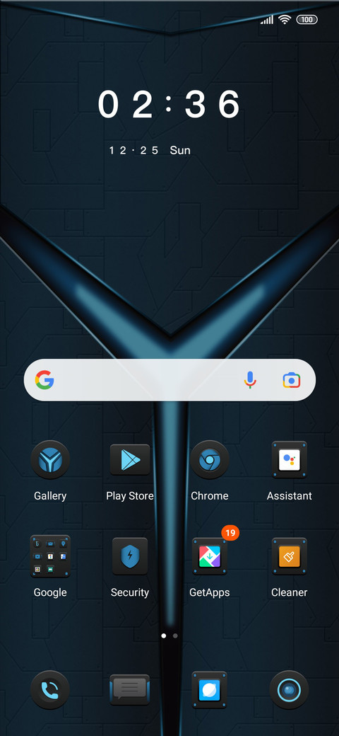 Mechanical blue screenshot