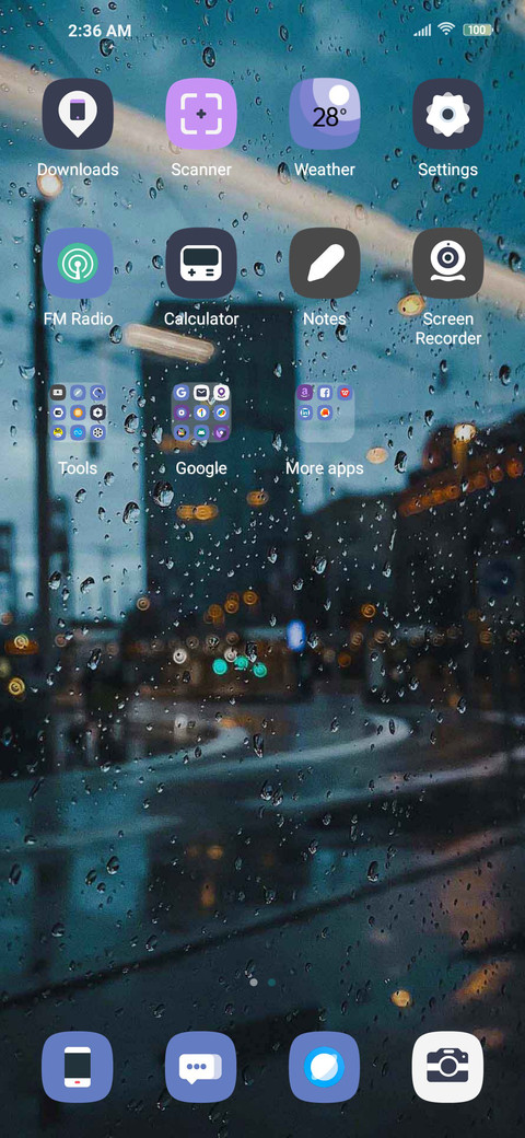A rainy night screenshot