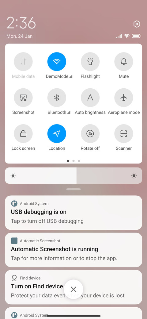 My lazy routine screenshot